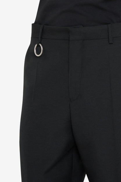 ETUDES STUDIO WOOL STRAIGHT SUIT PANT BLACK 4