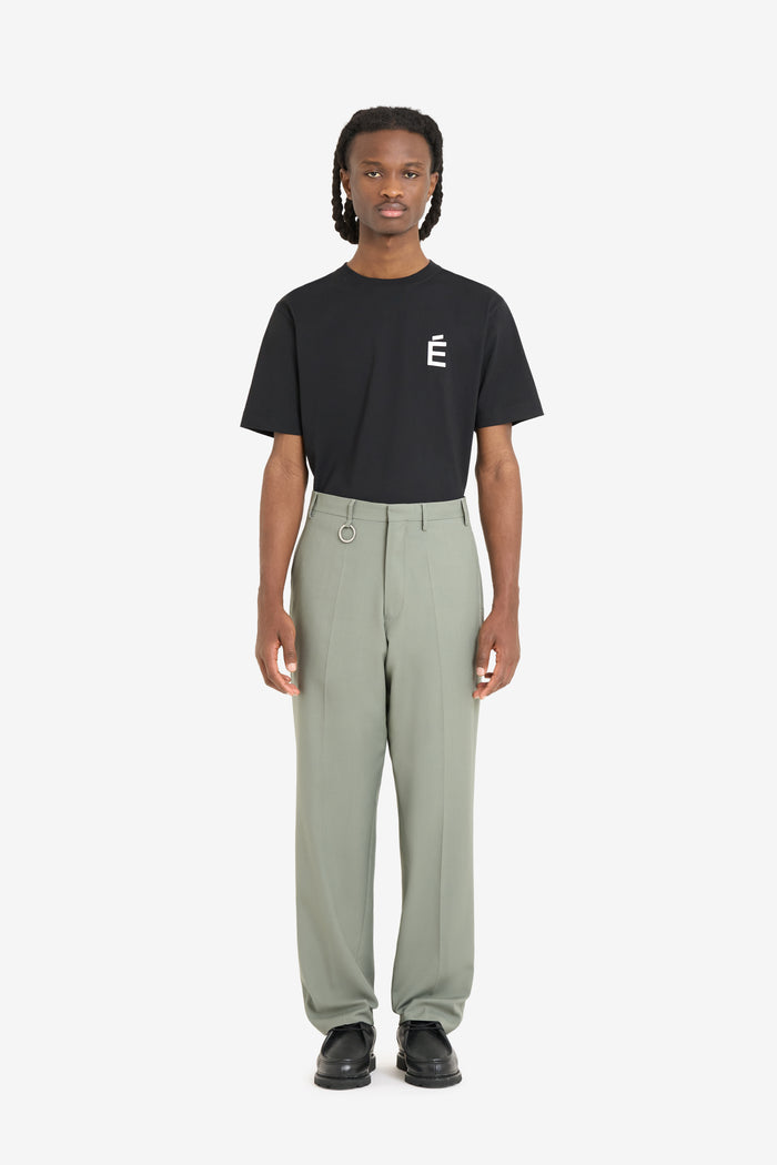 ETUDES STUDIO WOOL STRAIGHT SUIT PANT SAGE 2