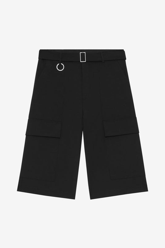 ETUDES STUDIO WOOL SUIT SHORTS BLACK 1