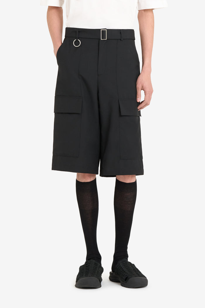 ETUDES STUDIO WOOL SUIT SHORTS BLACK 3