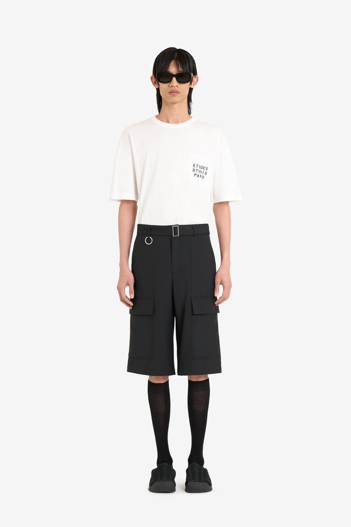 ETUDES STUDIO WOOL SUIT SHORTS BLACK 2