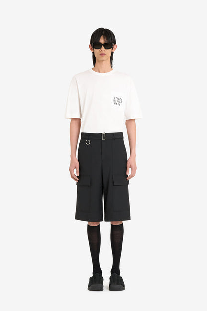 ETUDES STUDIO WOOL SUIT SHORTS BLACK 2