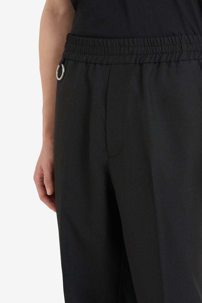 ETUDES STUDIO WOOL TAPERED SUIT PANT BLACK 4