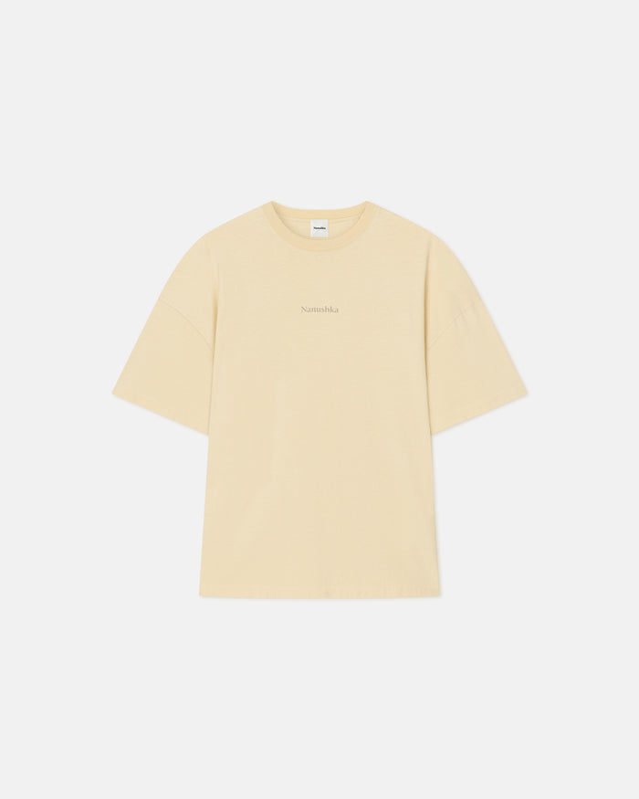 Wren - Printed Cotton-Jersey T-Shirt - Creme/Gingerbread Heart