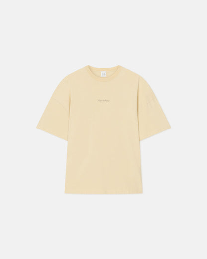 Wren - Printed Cotton-Jersey T-Shirt - Creme/Gingerbread Heart