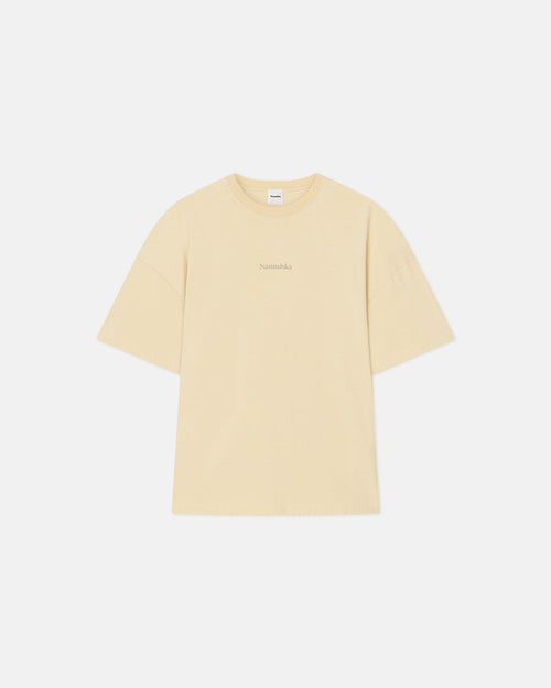 Wren - Printed Cotton-Jersey T-Shirt - Creme/Gingerbread Heart