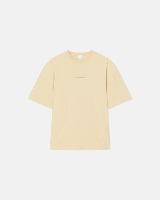 Wren - Printed Cotton-Jersey T-Shirt - Creme/Gingerbread Heart
