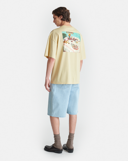 Wren - Printed Cotton-Jersey T-Shirt - Creme/Gingerbread Heart
