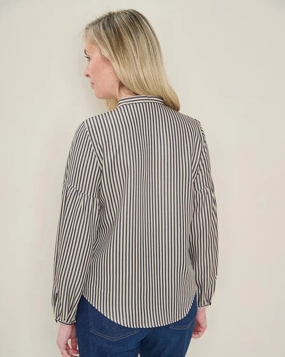Wren Lyocell Long Sleeved Striped Blouse