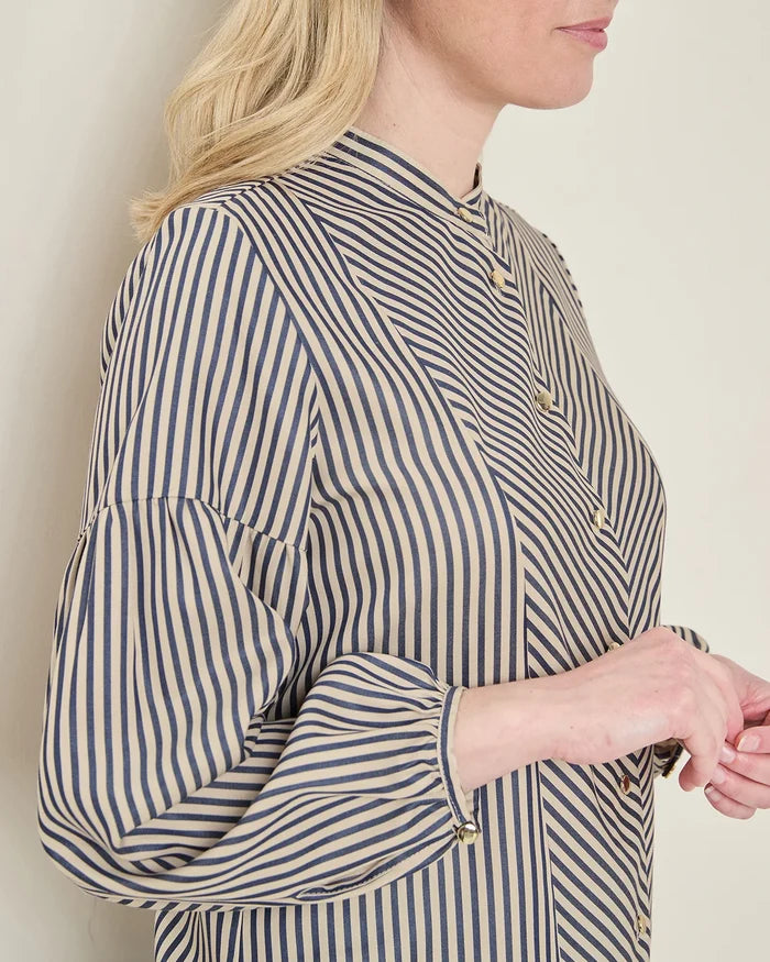 Wren Lyocell Long Sleeved Striped Blouse
