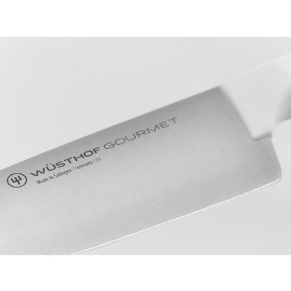 WUSTHOF GOURMET WHITE THREE PIECE CHEF'S KNIFE SET