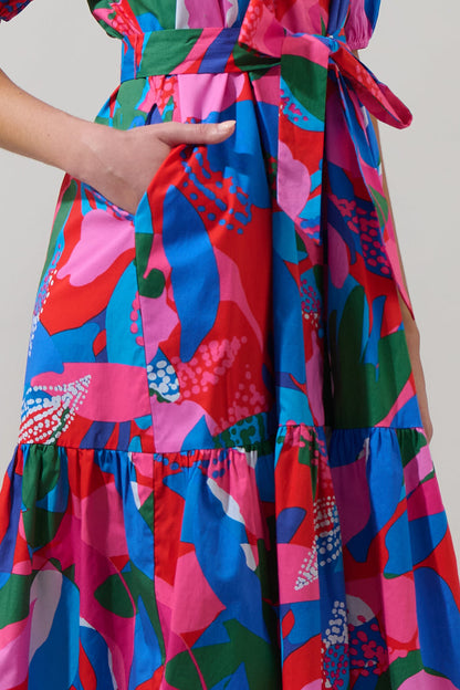 Wynette Tiered Midi Dress Exene Floral