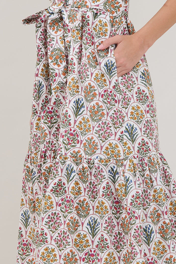 Wynette Tiered Midi Dress Kathy Floral
