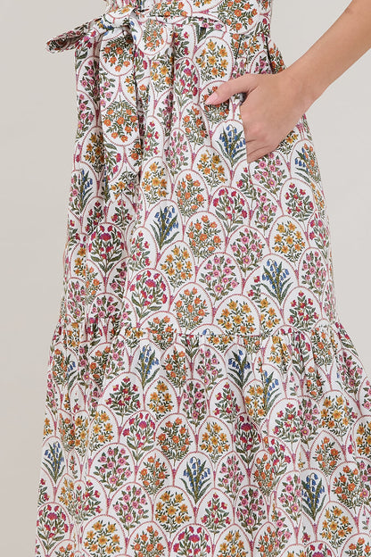 Wynette Tiered Midi Dress Kathy Floral