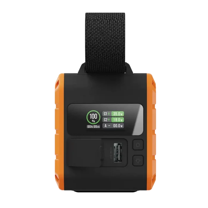 Xtorm XR204 Rugged Pro Water Resistant Power Bank Torch shown from the rear on a white background