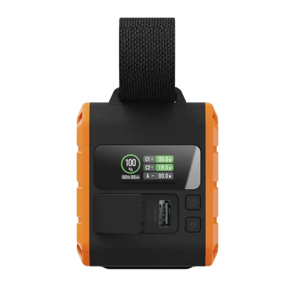 Xtorm XR204 Rugged Pro Water Resistant Power Bank Torch shown from the rear on a white background