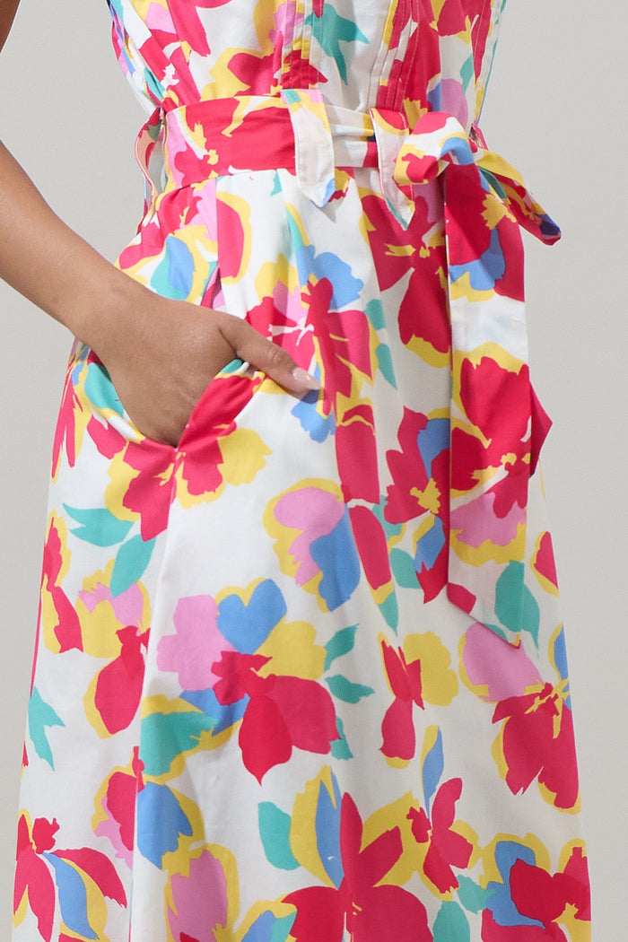 Yani Floral Luvi Sleeveless Midi Dress