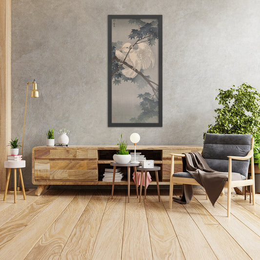 A framed image of