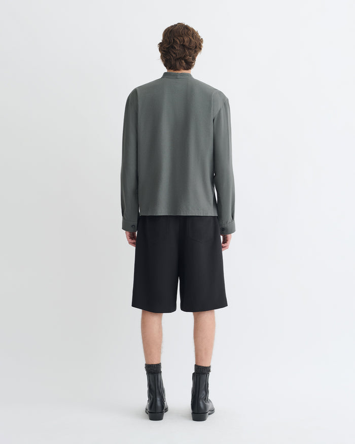 Yorick - Wrap shirt - Dark Grey