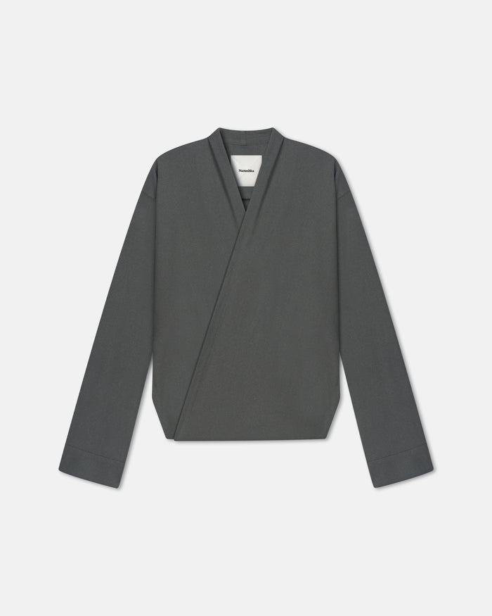 Yorick - Wrap shirt - Dark Grey