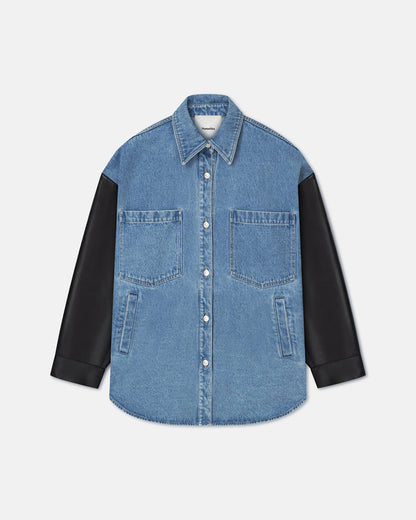 Zinnie - Shirt - Mid Blue-Black