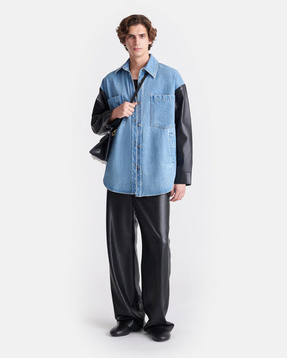 Zinnie - Shirt - Mid Blue-Black