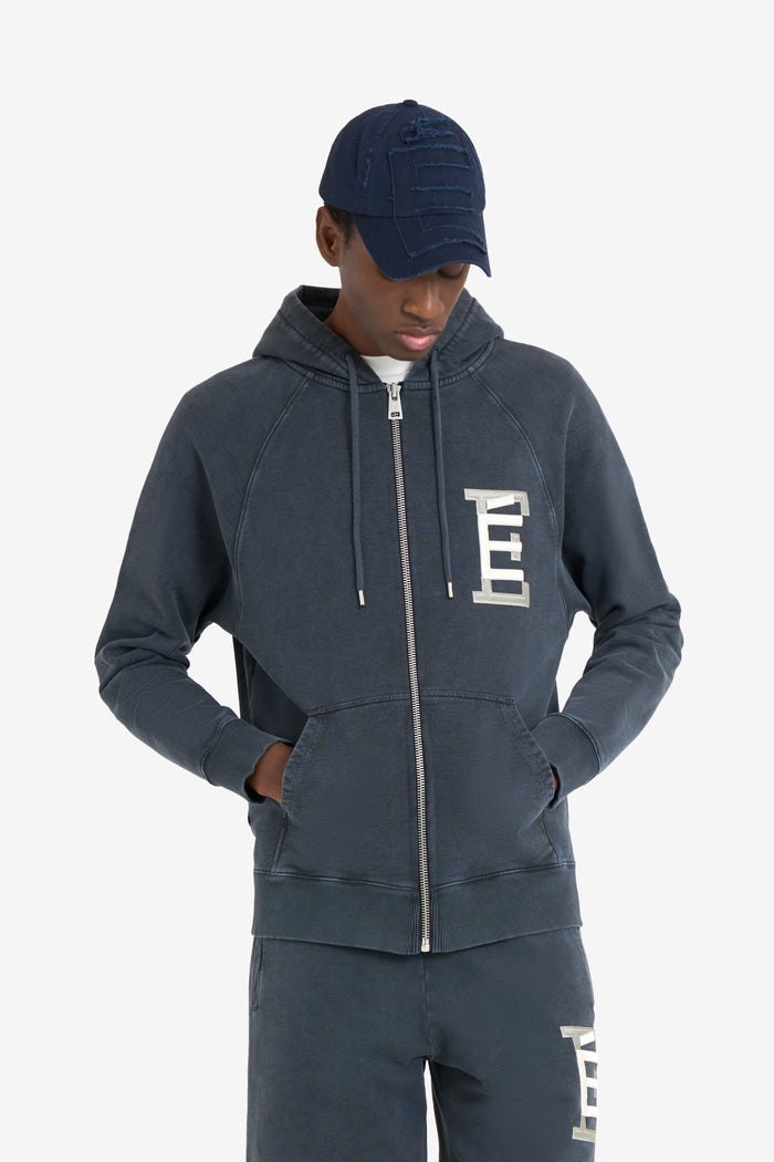 ETUDES STUDIO ZIP HOODY UNIVERSITY NAVY 3