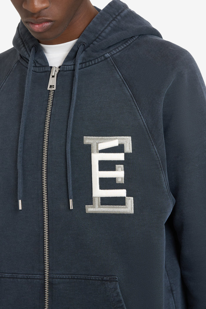 ETUDES STUDIO ZIP HOODY UNIVERSITY NAVY 4